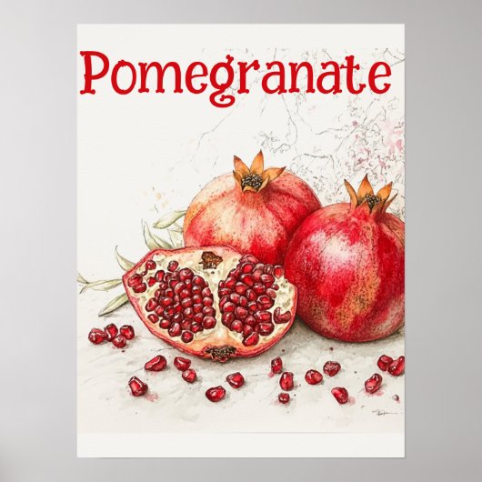Pomegranate Poster (Voorkant)