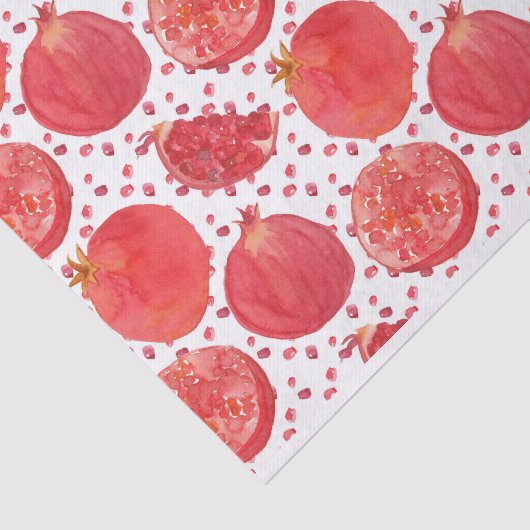 Pomegranate Red Fruit Tissuepapier (Detail)