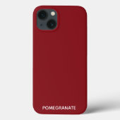 Pomegranate rode kleurnaam Hoesje-Mate iPhone case (Achterkant)