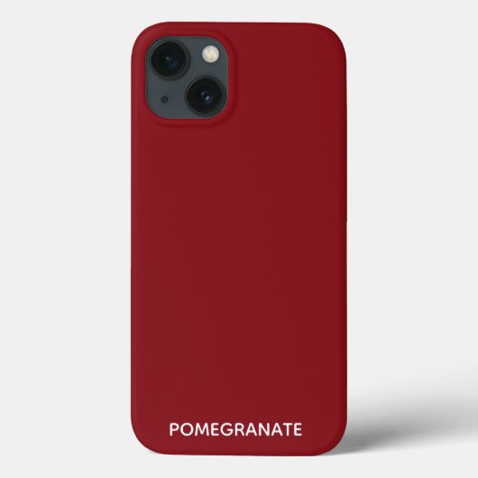 Pomegranate rode kleurnaam Hoesje-Mate iPhone case (Achterkant)