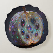 Pomegranate  rond kussen (Achterkant)