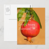 Pomegranate Rosh HaShana Briefkaart (Voorkant / Achterkant)