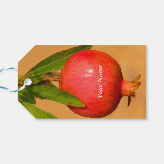 Pomegranate Rosh HaShana Cadeaulabel (Achterkant Horizontaal)