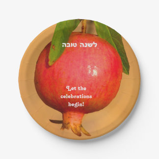 Pomegranate Rosh HaShana Papieren Bordje