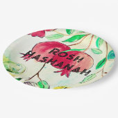 Pomegranate Rosh Hashanah Fruit Shana Tova Papieren Bordje (Gekanteld)