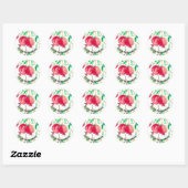 Pomegranate Rosh Hashanah Fruit Shana Tova Ronde Sticker (Vel)