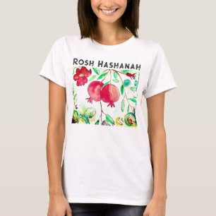 Pomegranate Rosh Hashanah Fruit Shana Tova T-shirt