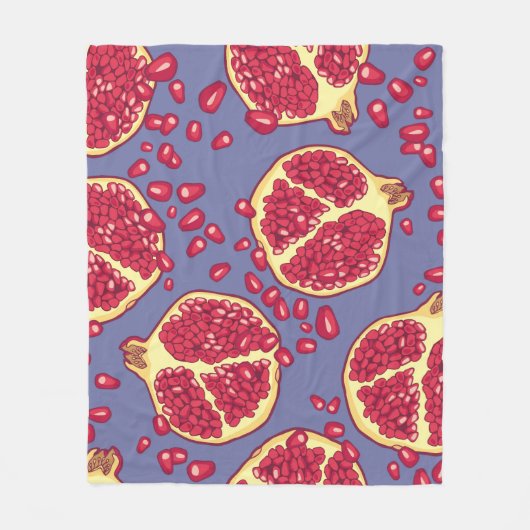 Pomegranate seamless pattern. fleece deken (Voorkant)