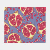 Pomegranate seamless pattern. fleece deken (Voorkant (Horizontaal))