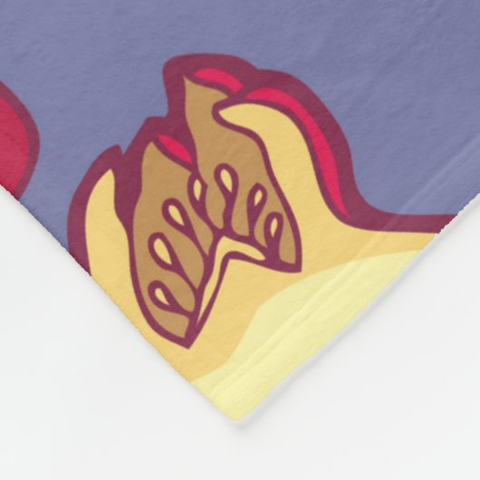 Pomegranate seamless pattern. fleece deken (Hoek)