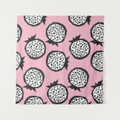 Pomegranate seamless pattern in modern abstract st wandkleed (Voorkant (horizontaal))