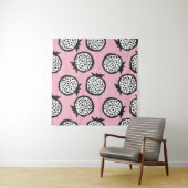Pomegranate seamless pattern in modern abstract st wandkleed (In situ)