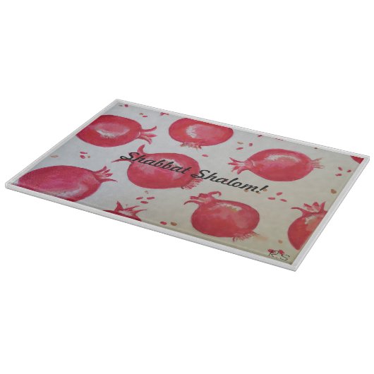 Pomegranate Shabbat Challah Board Snijplank (Hoek)