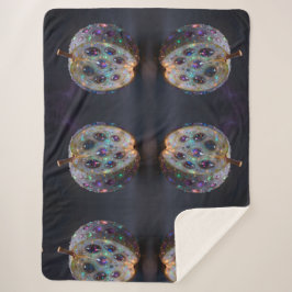 Pomegranate  sherpa deken