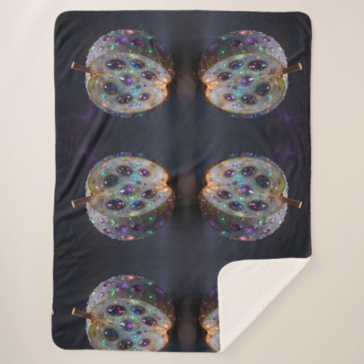 Pomegranate  sherpa deken (Voorkant)