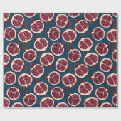 Pomegranate slices wrapping paper cadeaupapier (Vlak)