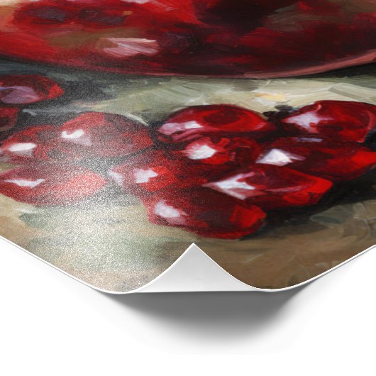 Pomegranate | Stilleven Foto Afdruk (Hoek)