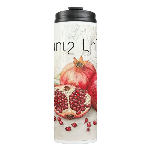 Pomegranate Thermal Tumbler Thermosbeker (Voorkant)