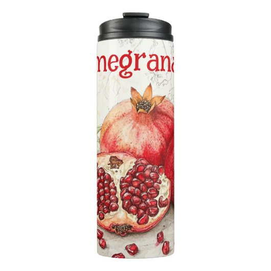 Pomegranate Thermal Tumbler Thermosbeker (Voorkant)