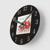 Pomegranate Wall Clock Ronde Klok (Hoek)