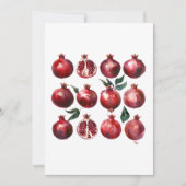 Pomegranate Watercolor Art Kaart (Voorkant)