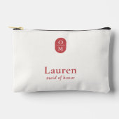 Pomegranate | Wedding Monogram Bridesmaid Gift Etui (Voorkant)