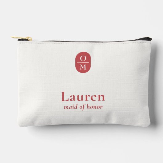 Pomegranate | Wedding Monogram Bridesmaid Gift Etui (Voorkant)