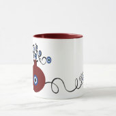 pomegranate with evil eye mug mok (Midden)