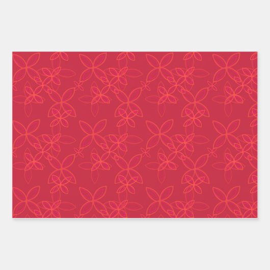 Pomegranaten en coördinerende Prints Inpakpapier Vel (Voorkant 3)