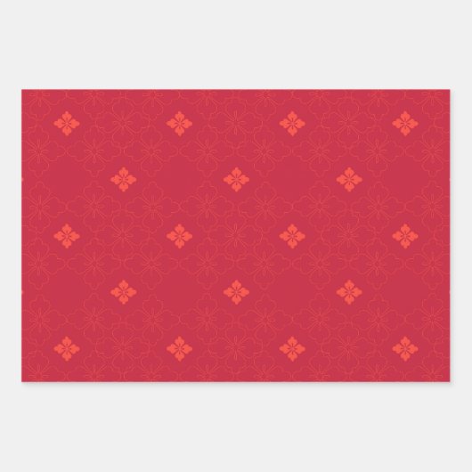 Pomegranaten en coördinerende Prints Inpakpapier Vel (Voorkant 2)