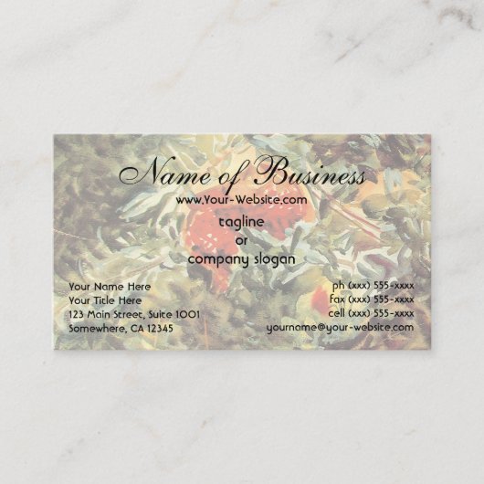 Pomegranaten II van John Singer Sargent Visitekaartje (Voorkant)