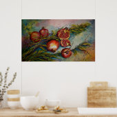Pomegranaten Poster (Keuken)