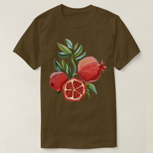 Pomegranaten T-shirt (Design voorkant)