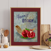 Pomegranates Fruit Shofar Kitchen Art Print