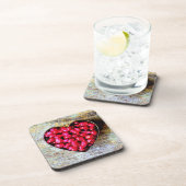 "Pomegranates Heart Fruit" Kutfoto. Bestel nu Bier Onderzetter (Rechterzijde)