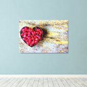 "Pomegranates Heart Fruit" Kutfoto. Bestel nu Canvas Afdruk (Insitu (Houten vloer))