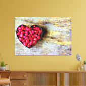 "Pomegranates Heart Fruit" Kutfoto. Bestel nu Canvas Afdruk (Insitu (Woonkamer))