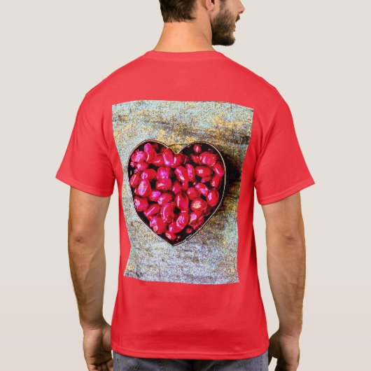 "Pomegranates Heart Fruit" Kutfoto. Bestel nu T-shirt (Achterkant)