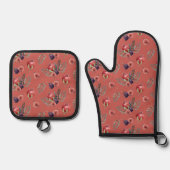 Pomegranates on Adobe Ovenwant & Pannenlap Set (Voorkant)