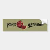 pomegrenade bumpersticker (Voorkant)