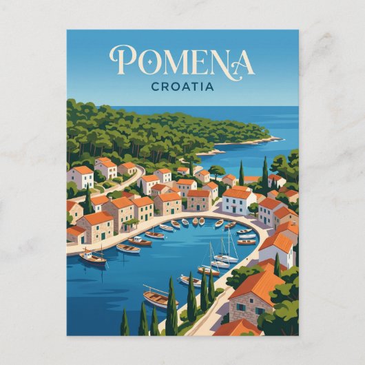 Pomena Kroatië Briefkaart (Voorkant)