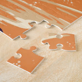 Pomeranian aan het strand legpuzzel (Zijkant)