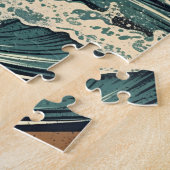 Pomeranian aan het strand legpuzzel (Zijkant)