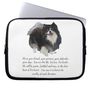 Pomeranian Aandenken Man Laptop Sleeve