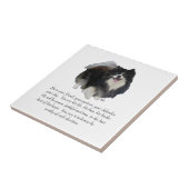 Pomeranian Aandenken Man Tegeltje (Zijkant)