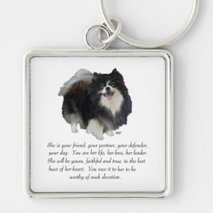 Pomeranian Aandenken Vrouwelijk Sleutelhanger