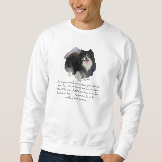 Pomeranian Aandenken Vrouwelijk Trui (Voorkant)