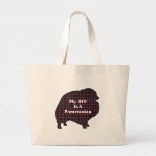 Pomeranian BFF Gifts Grote Tote Bag