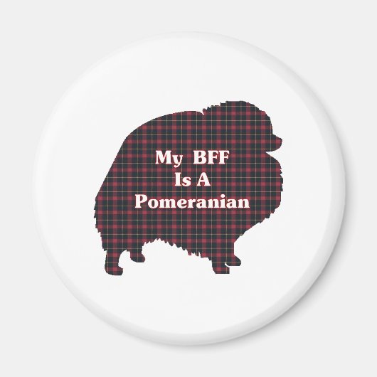 Pomeranian BFF Gifts Magneet (Voorkant)