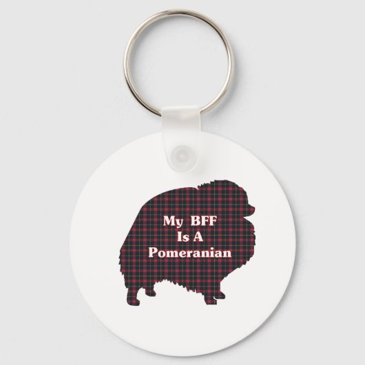 Pomeranian BFF Gifts Sleutelhanger (Voorkant)